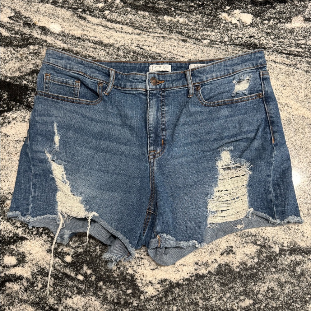 Denim Distressed Women's Shorts